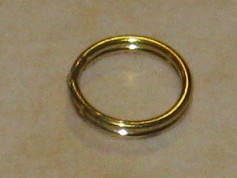 Spaltring 7 mm, goldfarben, nickelfrei (10 Stck.)